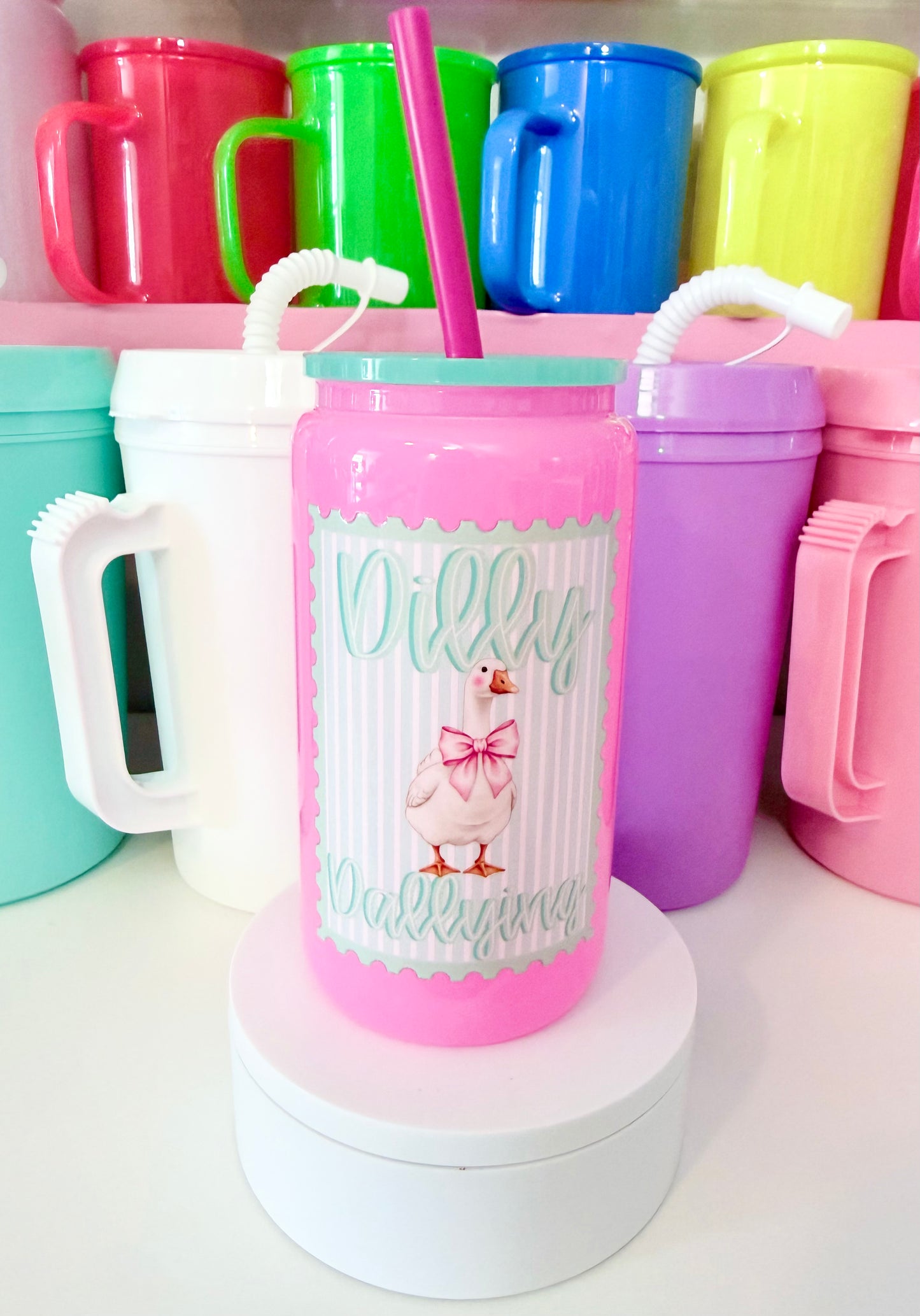 Dilly Dally Goose Glass